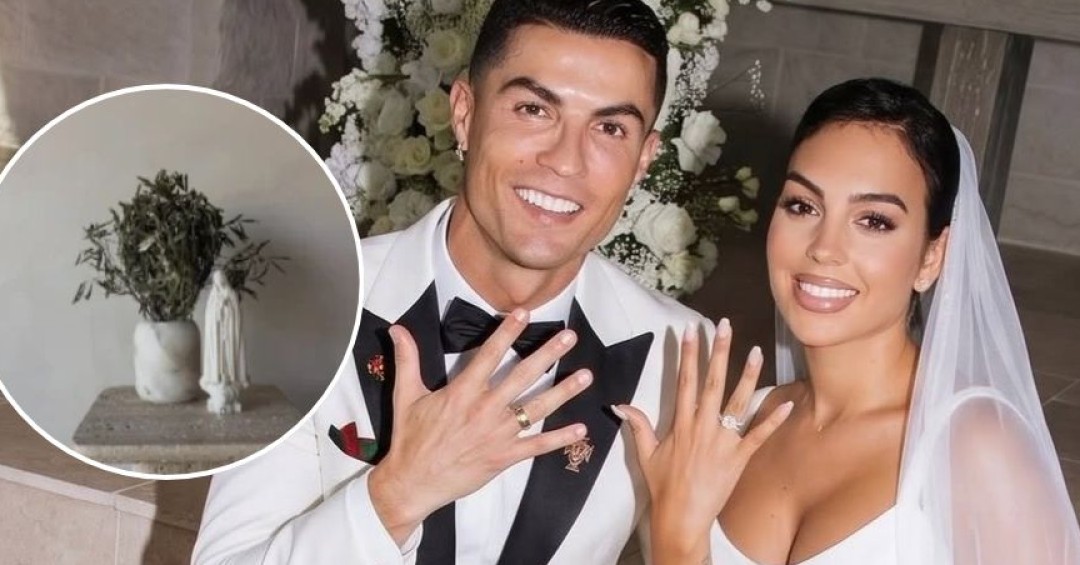 Georgina Rodríguez revela que su ramo de novia estaba compuesto únicamente por ramas de olivo