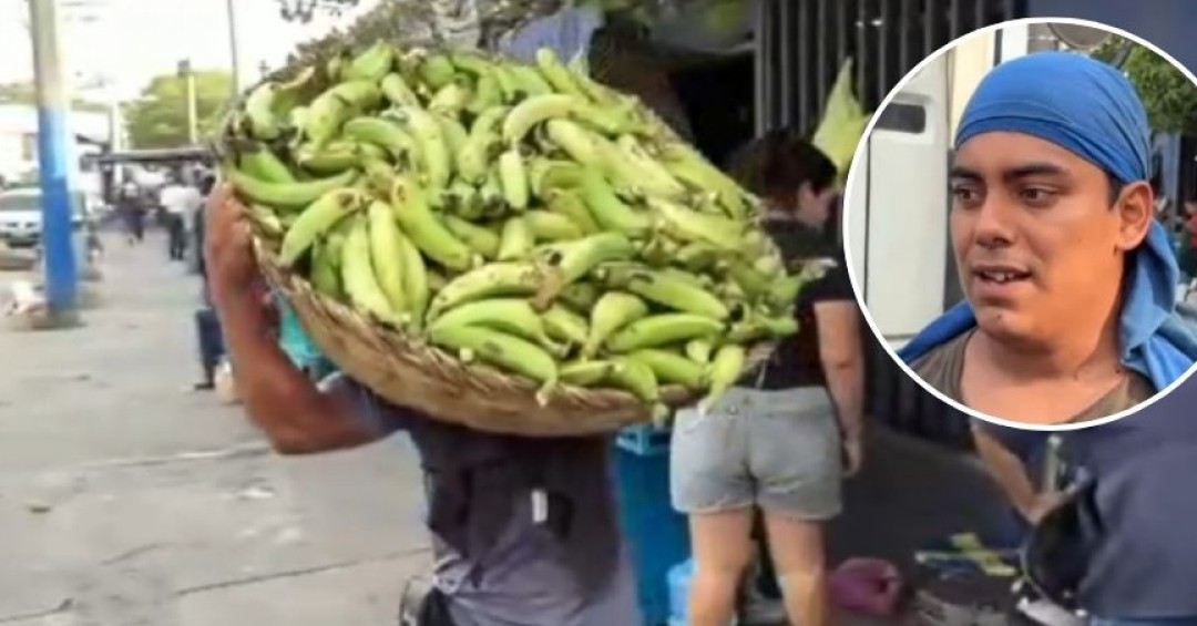 Cargadores del mercado La Tiendona sostienen a sus familias con la descarga de camiones