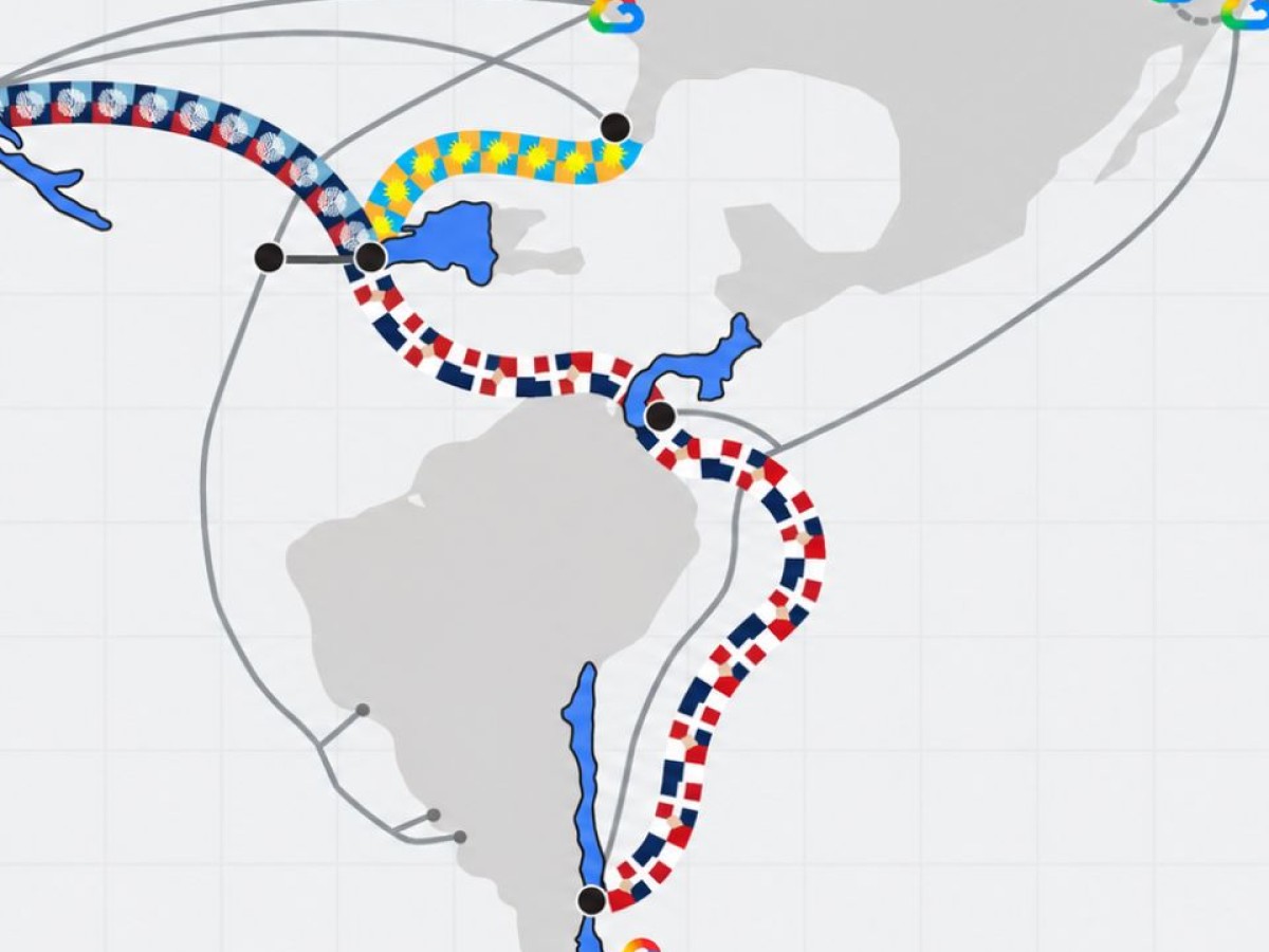 Google anuncia nuevas rutas bajo el océano para transportar datos entre América y Europa
