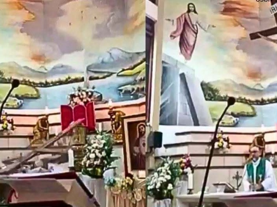 La impactante frase que dijo el sacerdote minutos antes de morir tras caerle cruz encima