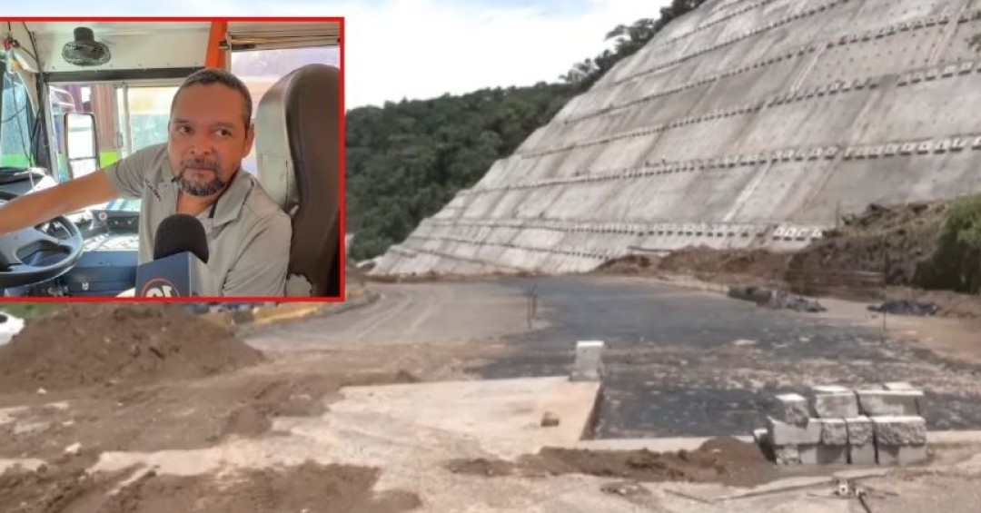 Cierre del tramo de Los Chorros obliga a transportistas a tomar rutas alternas - Canal 12 de El Salvador