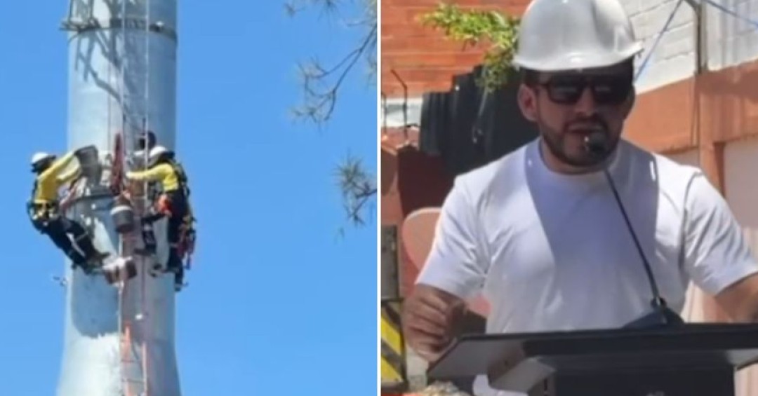 Instalan la novena pilona del Aerocable y esperan terminar en próximas semanas