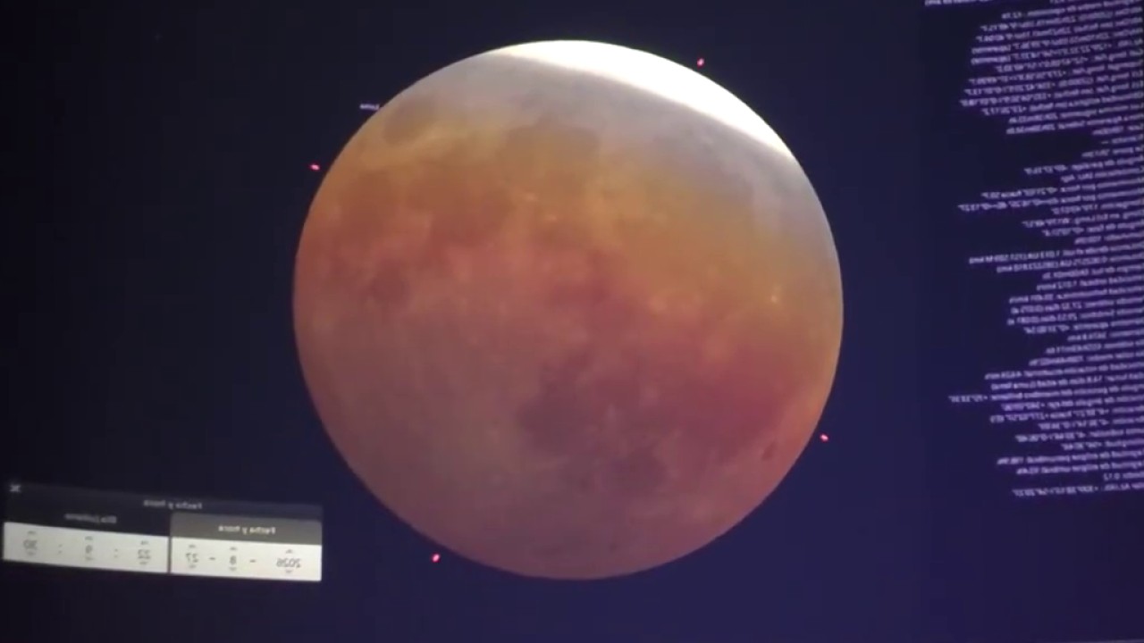 Eclipse lunar parcial fue visible en El Salvador