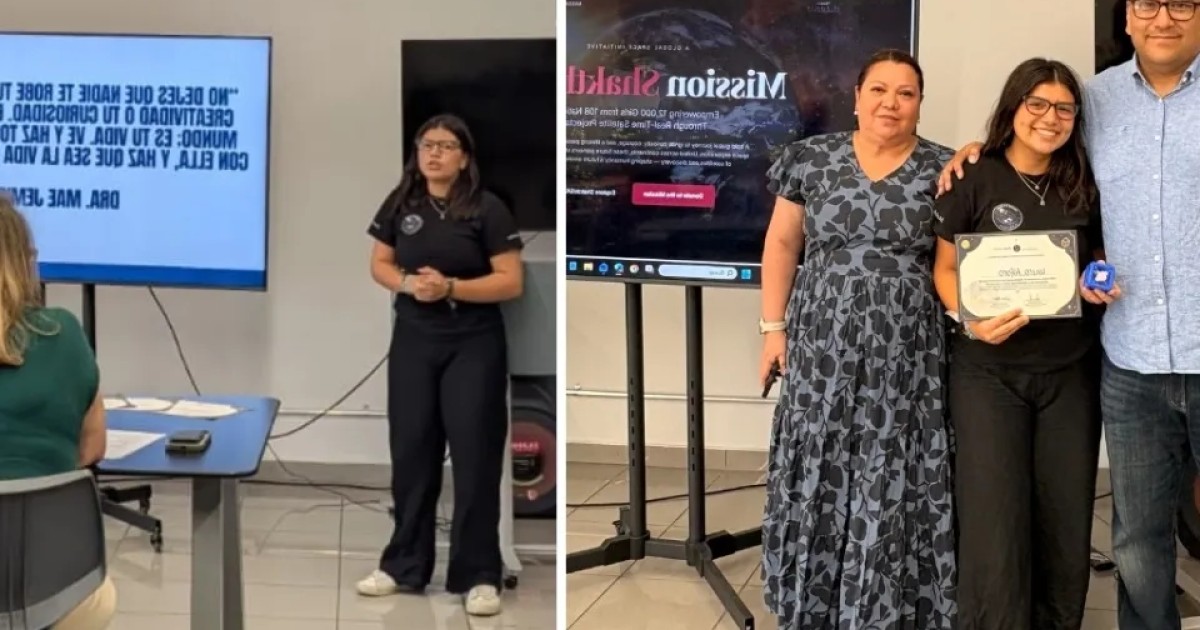 Salvadoreña participará en lanzamiento de satélite a la órbita lunar: más de 100 niñas de todo el mundo son parte del proyecto