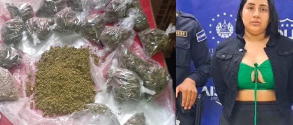 PNC captura a mujer tras encontrarle droga, dinero en efectivo y dinero