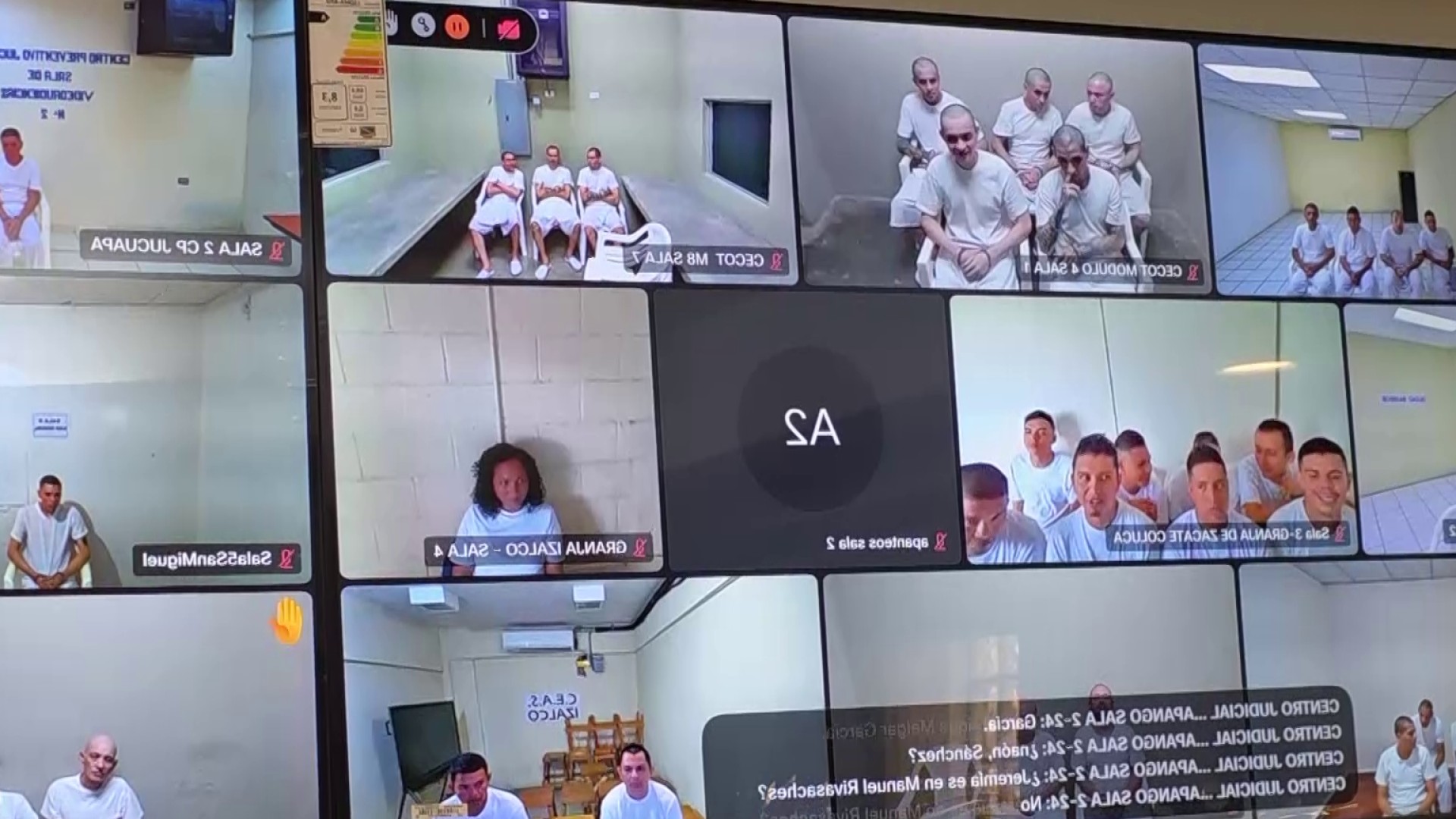 Audiencia contra pandilleros por diversos delitos