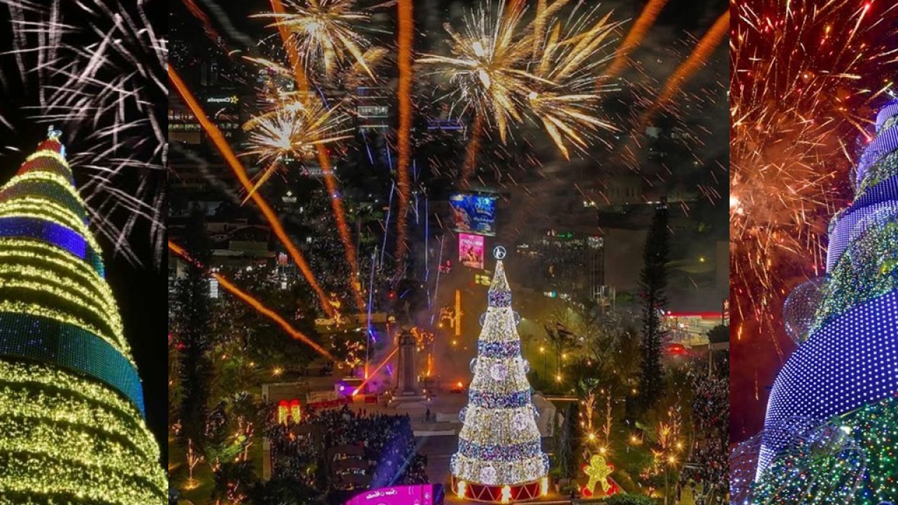 Todo listo para el encendido del árbol navideño más grande de El Salvador | Entretenimiento